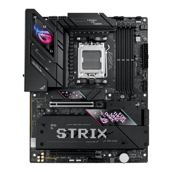 Материнская плата ASUS ROG STRIX B850-E GAMING WIFI AM5 4xDDR5 4xSATA 5xM.2 HDMI DP ATX