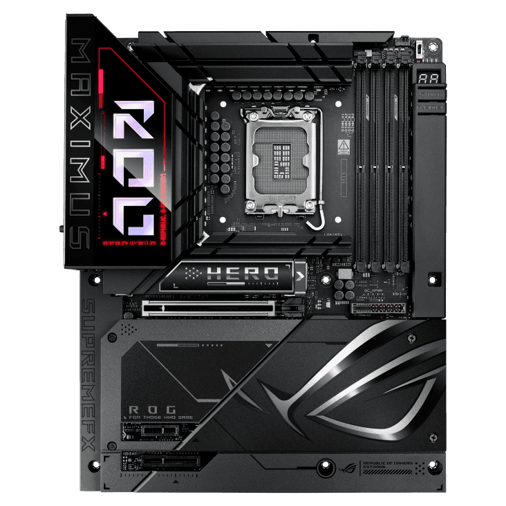Материнская плата ASUS ROG MAXIMUS Z890 HERO BTF, LGA1851 4xDDR5 4xSATA 6xM.2 HDMI USB-C ATX