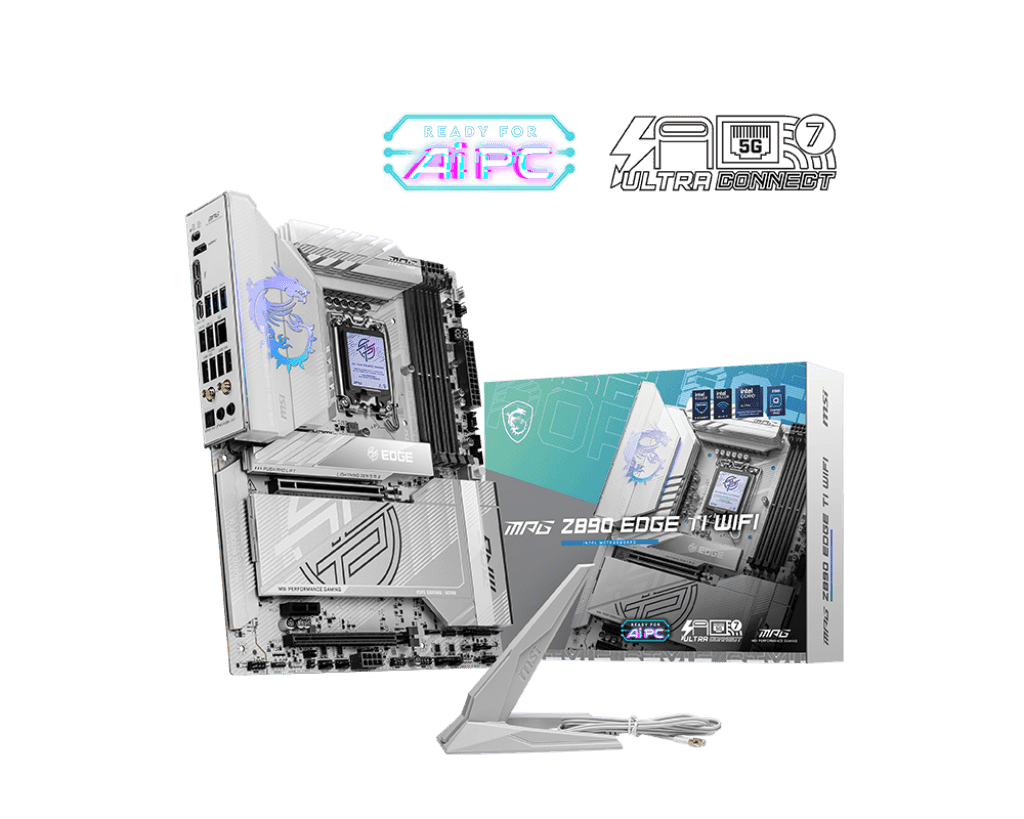 Материнская плата MSI MPG Z890 EDGE TI WIFI LGA1851 4xDDR5 4xSATA3 RAID 5xM.2 1xHDMI 2xThunder ATX