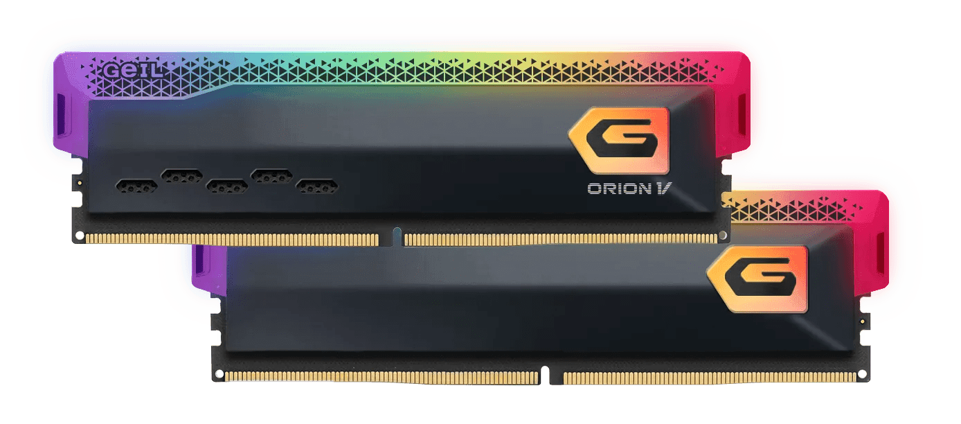 Оперативная память 64GB Kit (2x32GB) GEIL Orion V RGB 5600Mhz DDR5 CL38 GVSG564GB5600C38ADC Grey