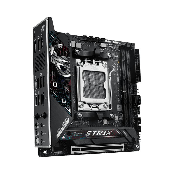 Материнская плата ASUS ROG STRIX B850-I GAMING WIFI AM5 2xDDR5 2xSATA 2xM.2 HDMI USB-C Mini-ITX