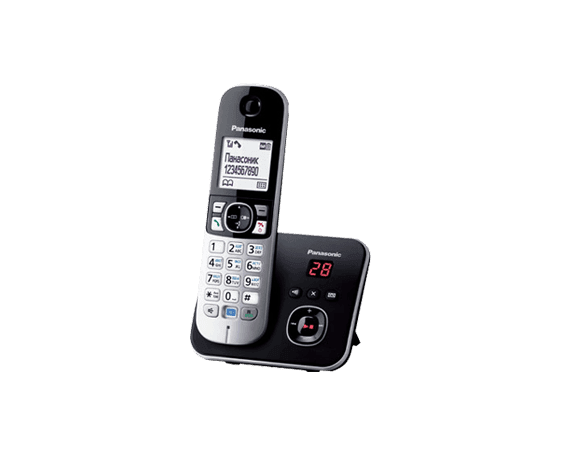 Радиотелефон PANASONIC KX-TG6821 (RUB) Черный