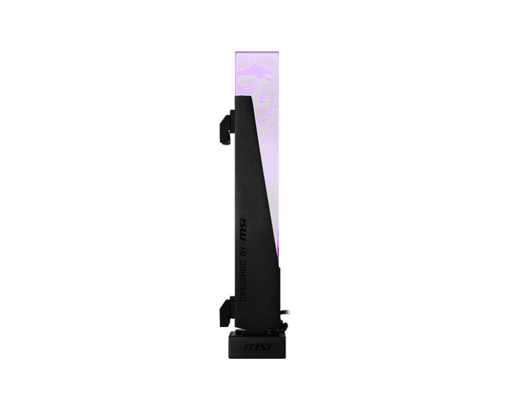 Вертикальный ARGB держатель Видеокарты MSI MPG ARGB GRAPHICS CARD STAND 3-pin ARGB Black