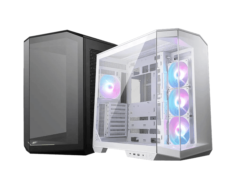 Компьютерный корпус MSI MAG PANO 100R PZ WHITE  Back-connect: ATX  2x3.5"/2.5", 1xUSB-C White