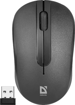 Мышь беспроводная Defender Datum MM-285 Black (Черный) 3кн+кл, 1000 dpi, НОВИНКА!