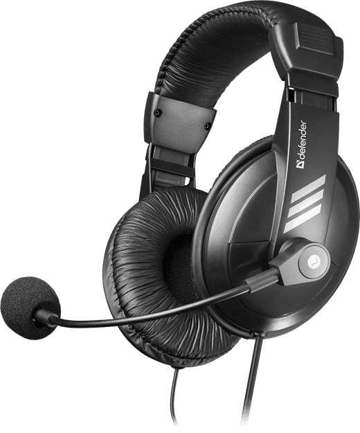 Наушники с микрофоном Defender Gryphon HN-750 Black Регулят. громк., 2м кабель