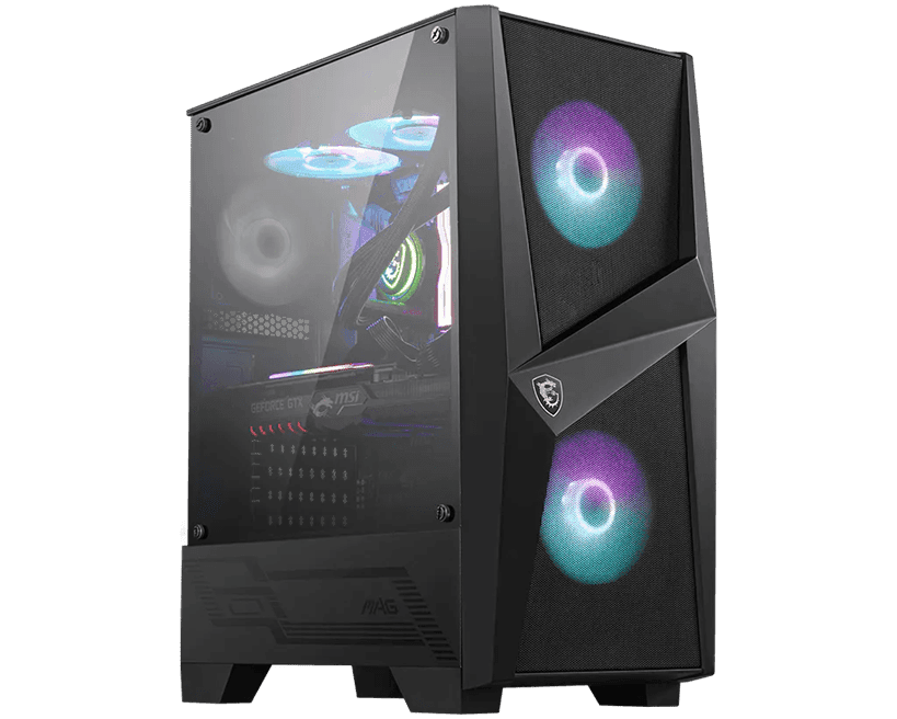 Компьютерный корпус MSI MAG FORGE 100R ATX/mATX/Mini-ITX 2x3.5", 3x2.5", 2xUSB 3.2 Gen1, Audio, Mic