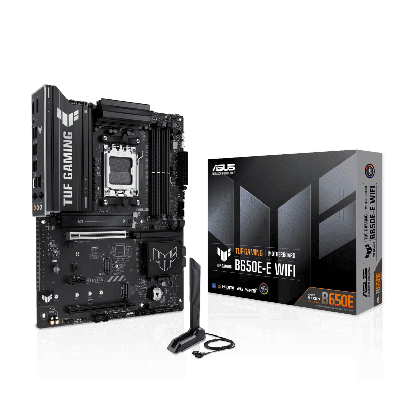 Материнская плата ASUS TUF GAMING B650E-E WIFI AM5 4xDDR5 4xSATA3 RAID 3xM.2 DP HDMI USB-C ATX