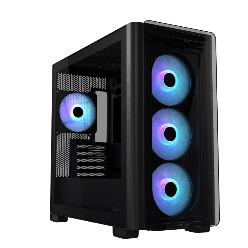 Корпус ASUS A23 PLUS TG ARGB BLACK mATX/mITX/ A23 PLUS TG/ARGB FANS