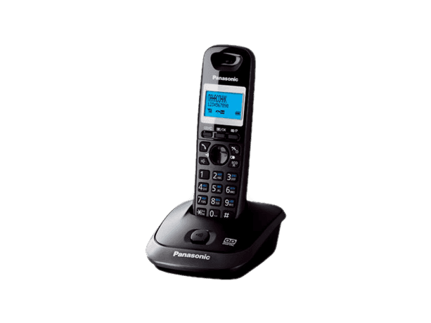 Радиотелефон PANASONIC KX-TG2521 (RUT) Спикерфон на трубке. Темно-серый металлик