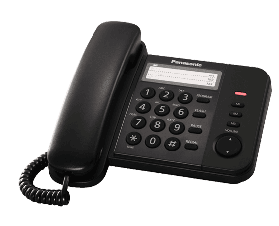 KX-TS2352 Проводной телефон (RUB) Черный