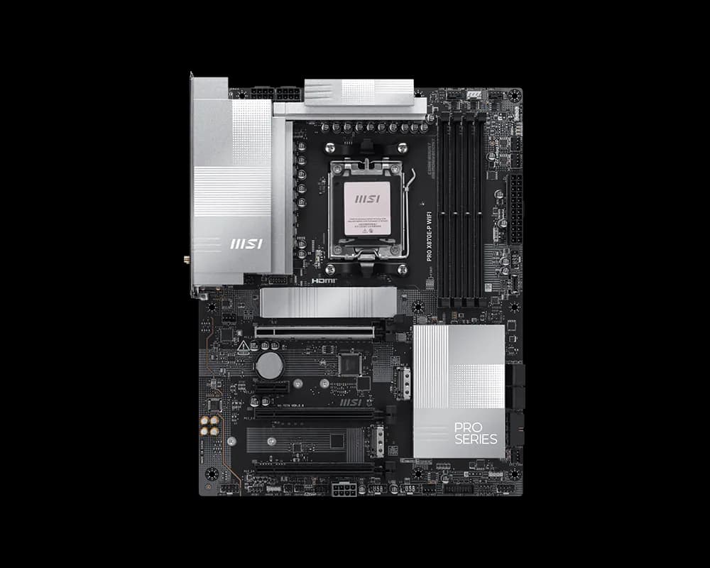 Материнская плата MSI PRO X870E-P WIFI AM5 4xDDR5 4xSATA3 RAID 3xM.2 HDMI 2xType-C(DP) ATX