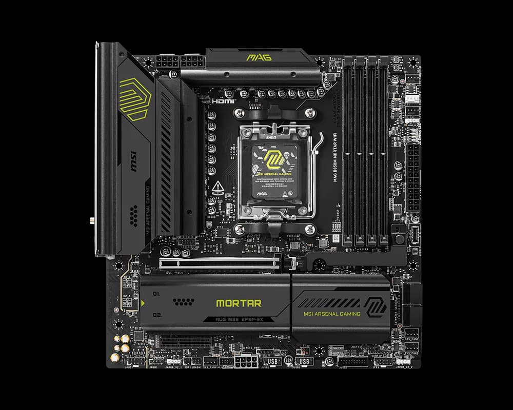 Материнская плата MSI MAG B850M MORTAR WIFI AM5 4xDDR5 4xSATA3 RAID 3xM.2 HDMI 2xType-C mATX
