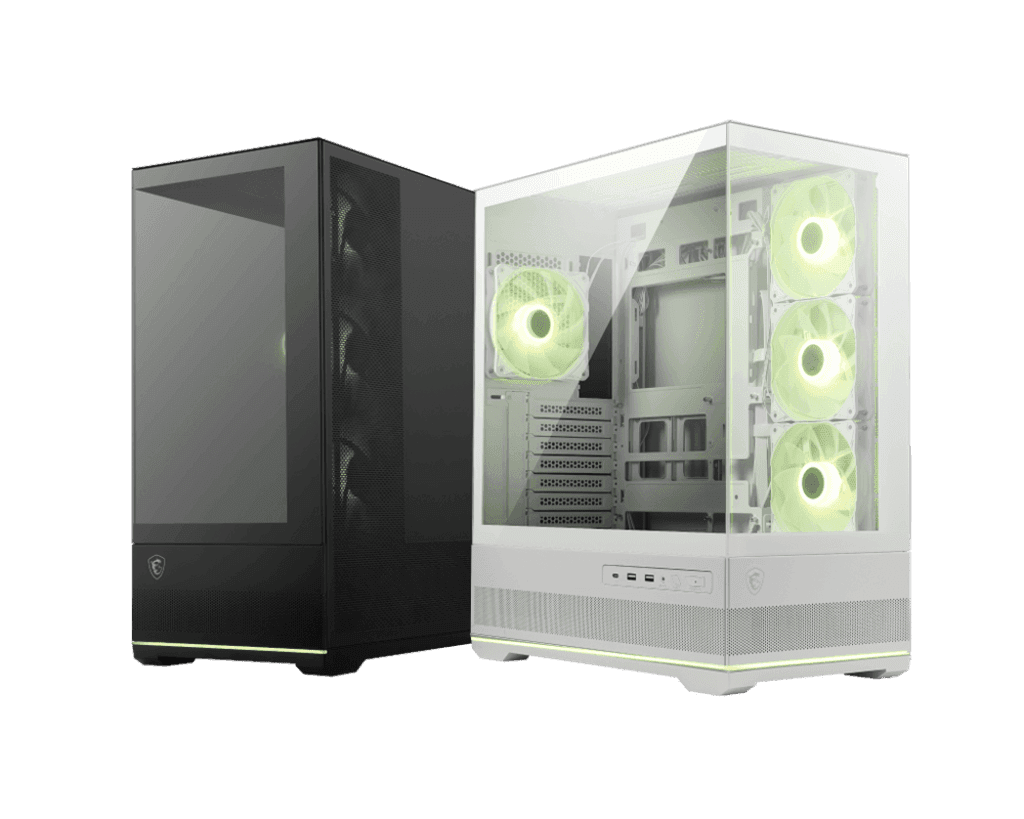 Компьютерный корпус MSI MAG PANO 110R PZ WHITE ATX/mATX/mITX, Back connect:ATX/mATX Type-C White