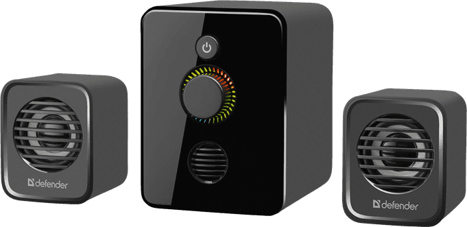 Активная акустическая 2.1 система Defender V12. Питание от USB. Светодиодная подсветка.