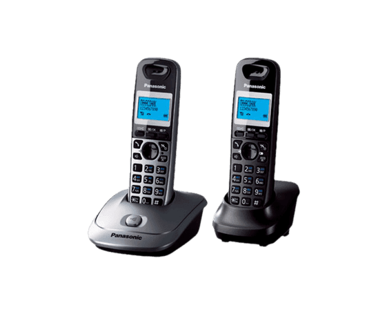 Радиотелефон PANASONIC KX-TG2512 (RU1)  Серый металлик/темно-серый металлик Доп. трубка в комплекте.