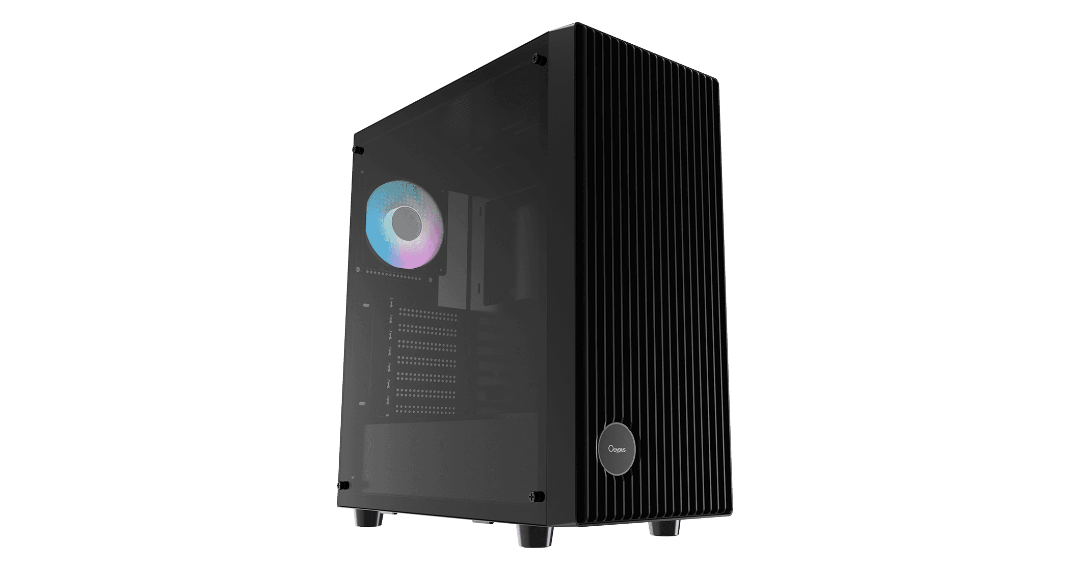 Корпус Ocypus Gamma C70 BK ARGB ATX/mATX/ITX 2xUSB Черный Gamma-C70-BKG400XX-GL