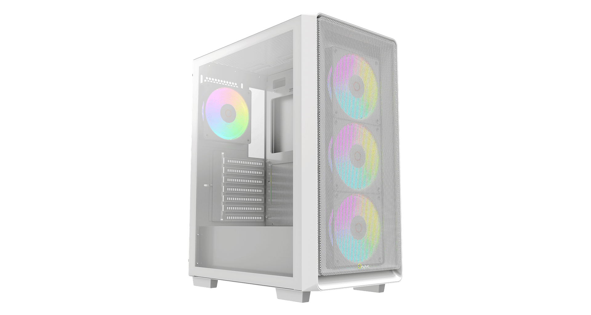 Корпус Ocypus Gamma C60 WH ARGB ATX/mATX/ITX 3xUSB Белый Gamma-C60-WHG400XX-GL