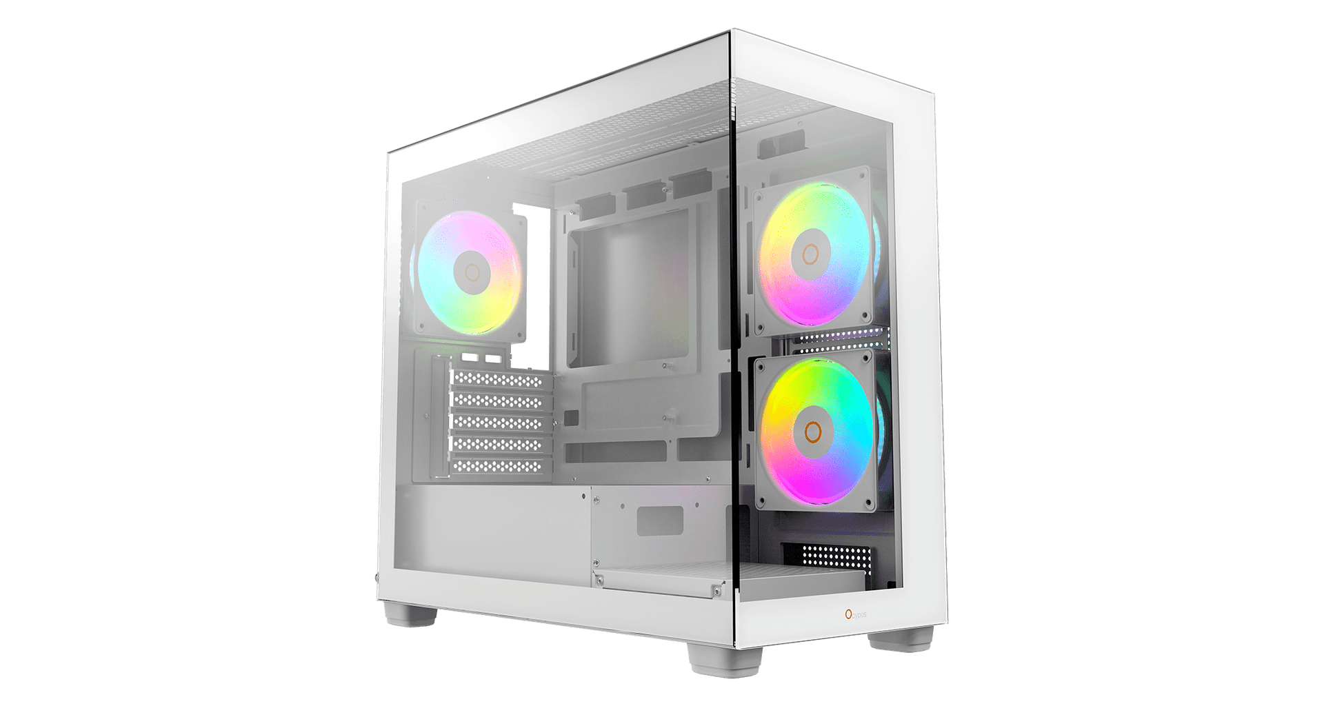 Корпус Ocypus Gamma C52 WH ARGB mATX/ITX 3xUSB Белый Gamma-C52-WHD300XX-GL