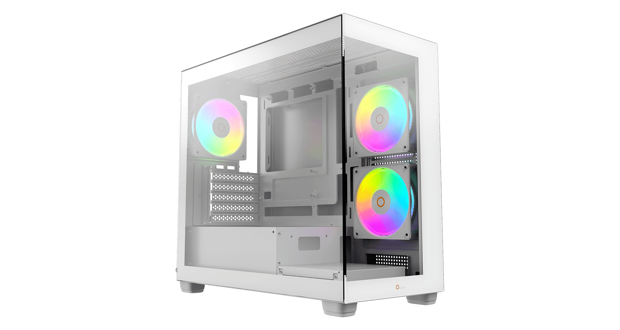 Корпус Ocypus Gamma C52 WH ARGB mATX/ITX 3xUSB Белый Gamma-C52-WHD300XX-GL