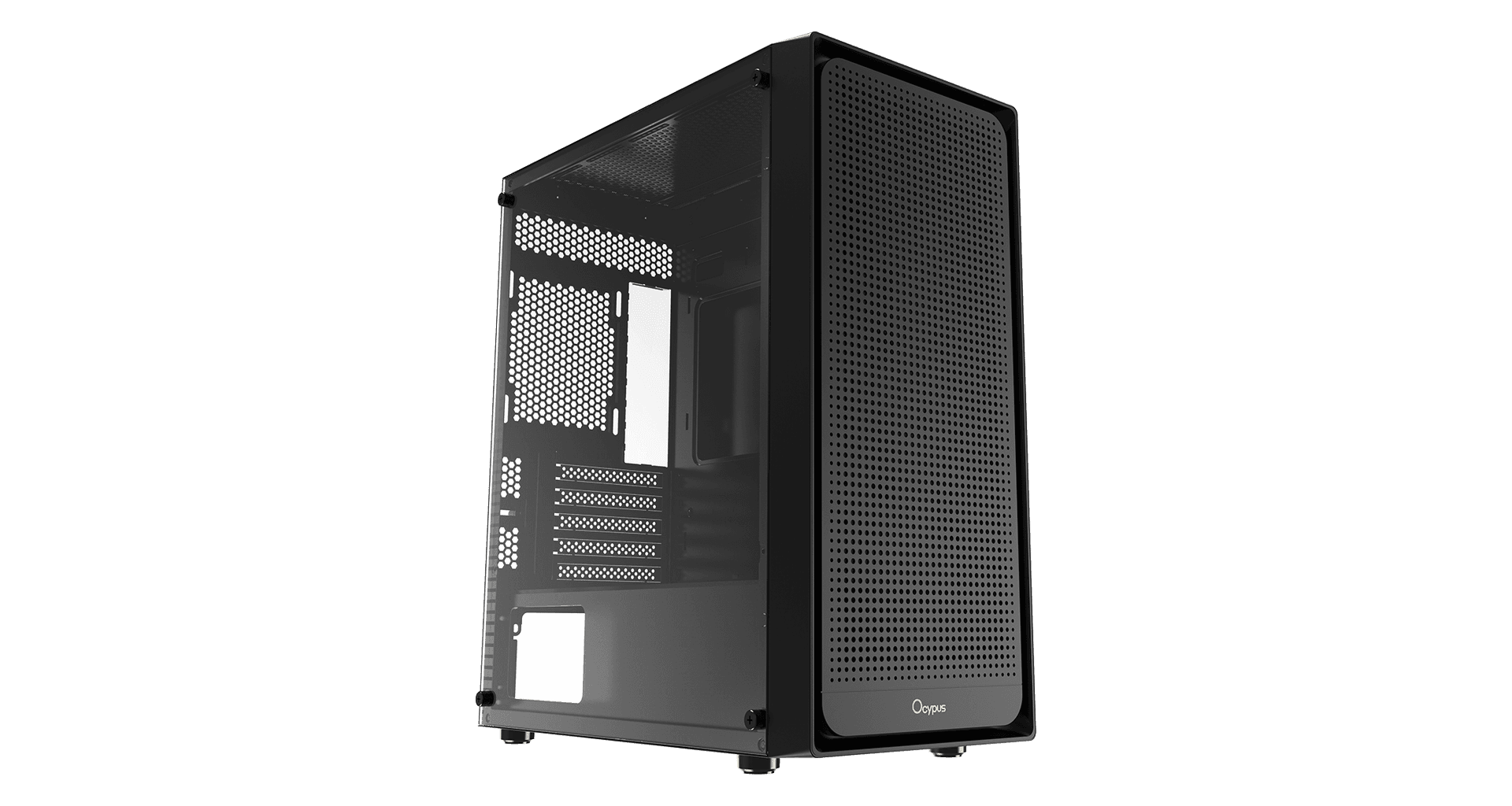 Корпус Ocypus Gamma C50 BK mATX/ITX 3xUSB Черный Gamma-C50-BKG000XX-GL