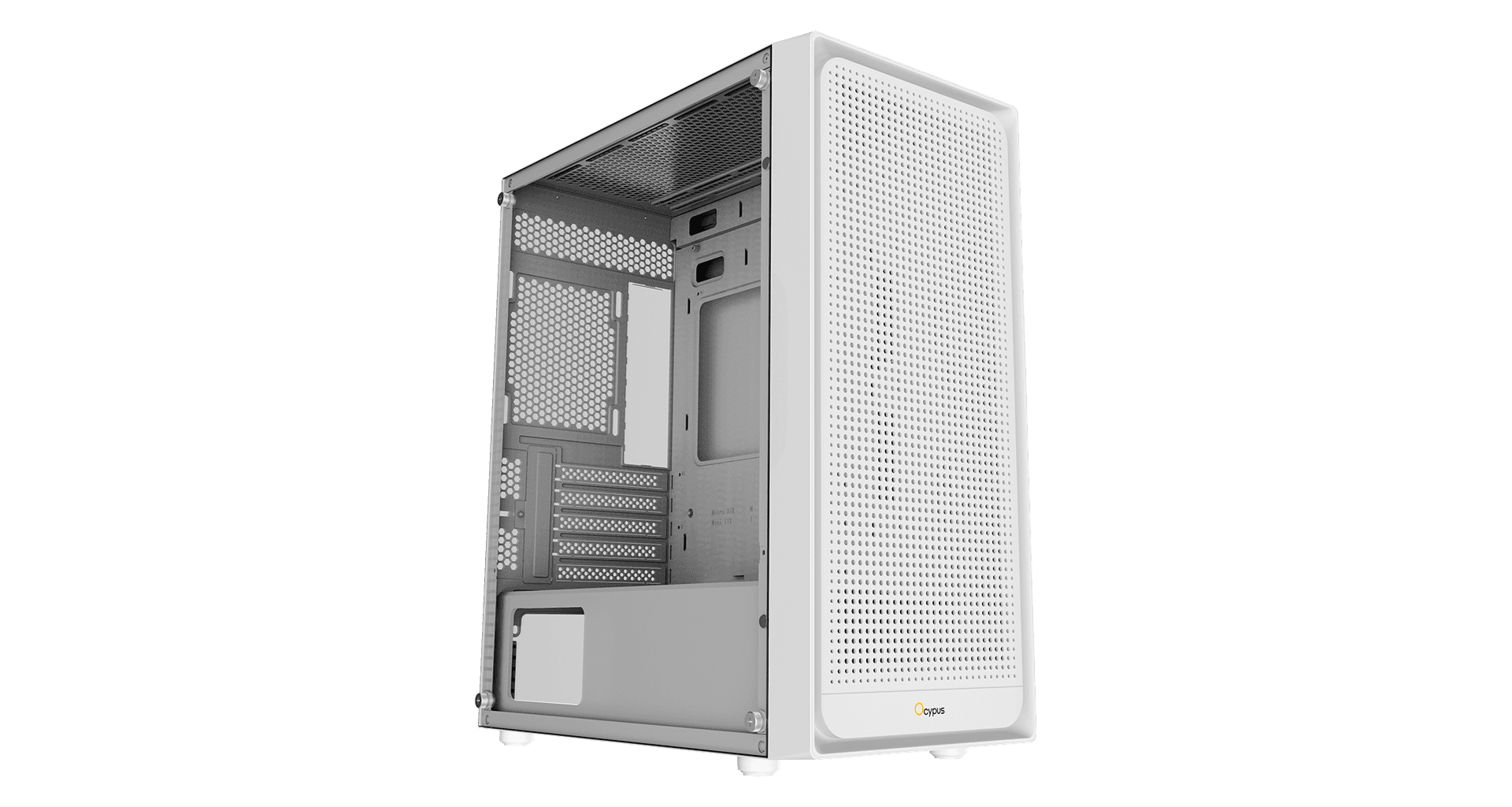 Корпус Ocypus Gamma C50 WH mATX/ITX 3xUSB Белый Gamma-C50-WHG000XX-GL