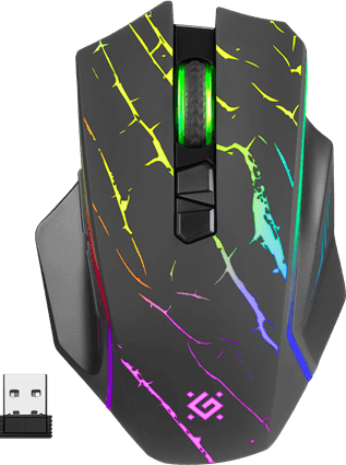 Мышь беспроводная игровая Defender Uran GM-503, RGB, 7кнопок,3200dpi