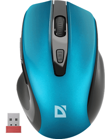 Мышь беспроводная Defender Prime MB-053 бирюзовый