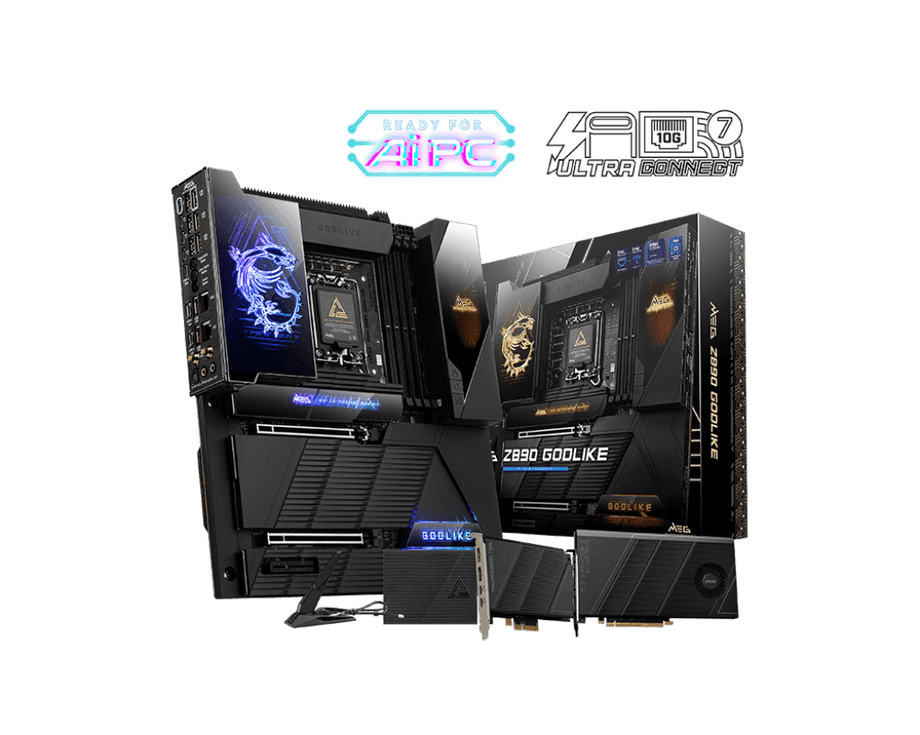 Материнская плата MSI MEG Z890 GODLIKE LGA1851 4xDDR5 4xSATA 8xM.2 USB-A 6xType-C E-ATX