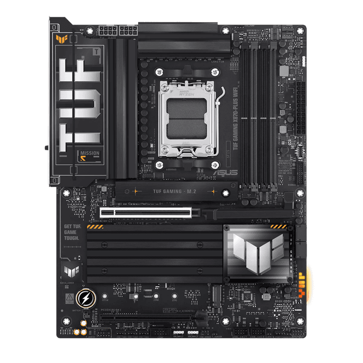 Материнская плата ASUS TUF GAMING X870-PLUS WIFI AM5 4xDDR5 4xSATA3 Raid 4xM.2 HDMI DP ATX