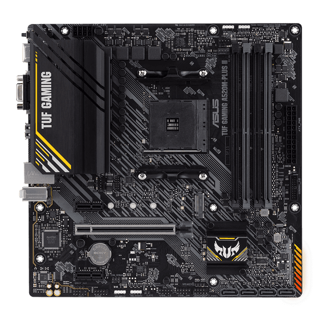Материнская плата ASUS TUF GAMING A520M-PLUS II AM4 4xDDR4 4xSATA3 RAID M.2 DSub DVI HDMI mATX
