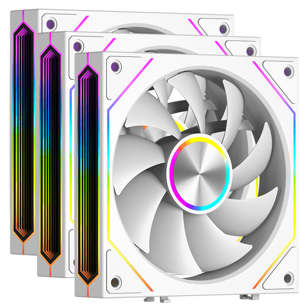 Вентилятор для корпуса PCCooler F3 X120 ARGB WH 3IN1 3x120mm 800-1800±10% RPM White