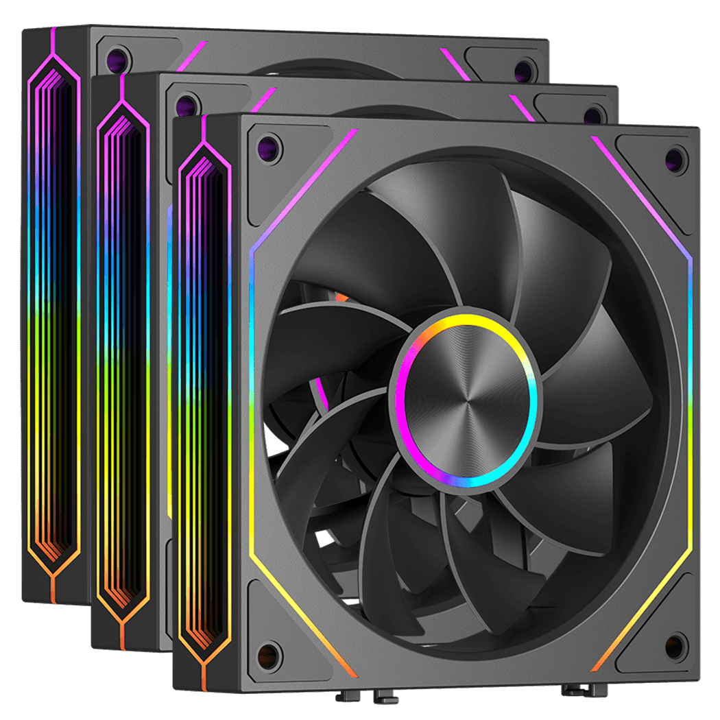 Вентилятор для корпуса PCCooler F3 X120R ARGB BK 3IN1 3x120mm 800-1800±10% RPM Black