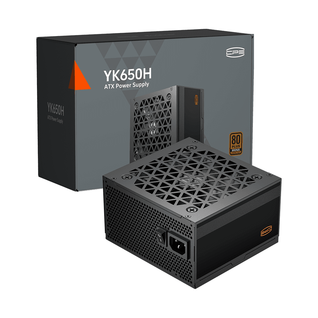 Блок питания PCCooler  650W, YK650H, Non Modular, 80+ BRONZE, ≥88%, Fan 120mm, Черный, P3-YK650H-B1H