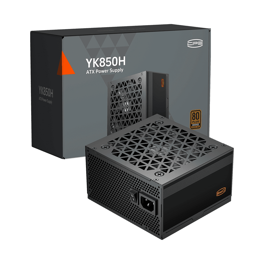 Блок питания PCCooler  850W, YK850H, Non Modular, 80+ BRONZE, ≥88%, Fan 120mm, Черный, P3-YK850H-B1H