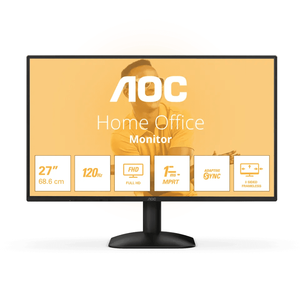 Монитор 27" AOC 27B31H/01 IPS 1920x1080 120Hz 1ms 300 cd/m2 1500:1 VGA HDMI Черный