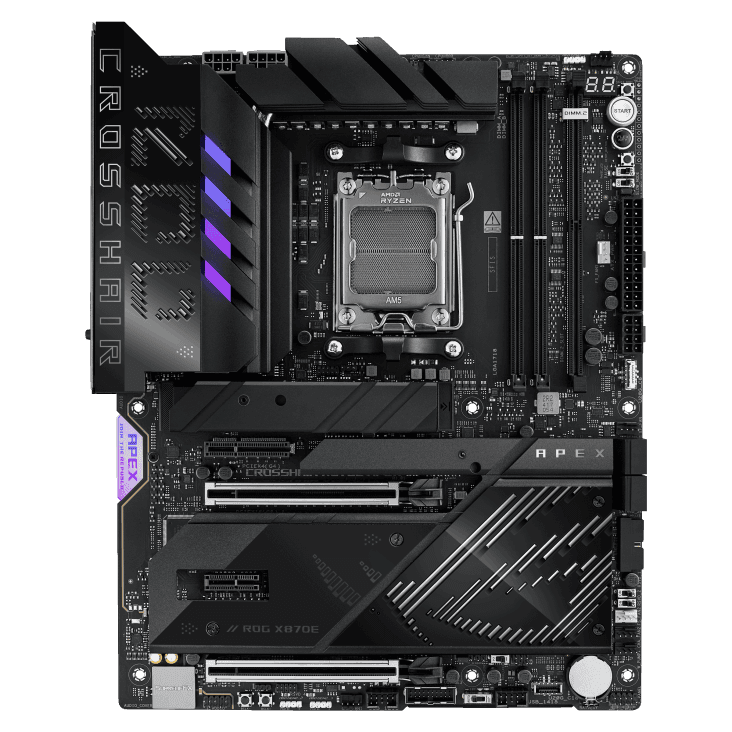 Материнская плата ASUS ROG CROSSHAIR X870E APEX AM5 2xDDR5 4xSATA Raid 5xM.2 3xType-C ATX
