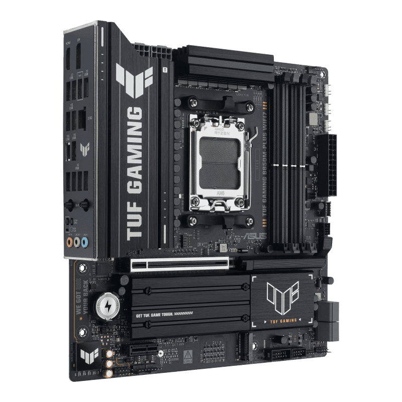 Материнская плата ASUS TUF GAMING B850M-PLUS WIFI7 AM5 4xDDR5 4xSATA 3xM.2 HDMI DP Type-C mATX