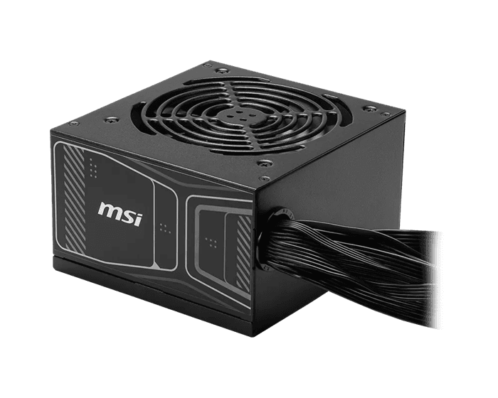 Блок питания MSI  850W, MAG A850GN PCIE5, Non Modular, ATX, 80+ GOLD, КПД >90%, Fan 120mm, Черный