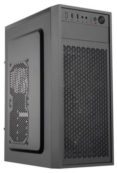 Корпус NOMAD NMD-C6013 mATX 1x3.5" 2x2.5" USB3.0х2 USB2.0х1 Черный, Без БП