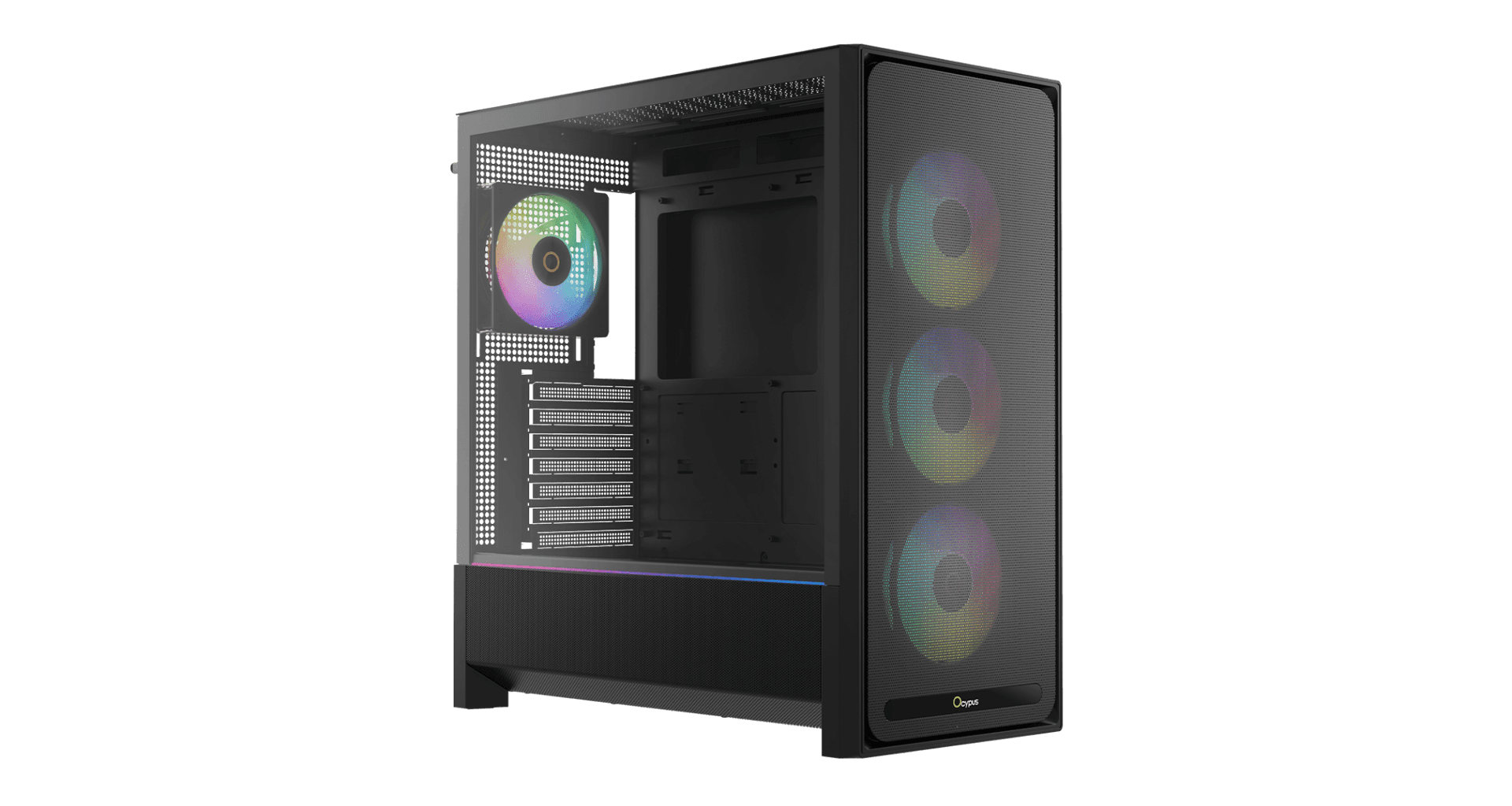 Корпус Ocypus Delta C70 BK ARGB EATX/ATX/mATX/ITX Type-C Черный Delta-C70-BKG400XX-GL