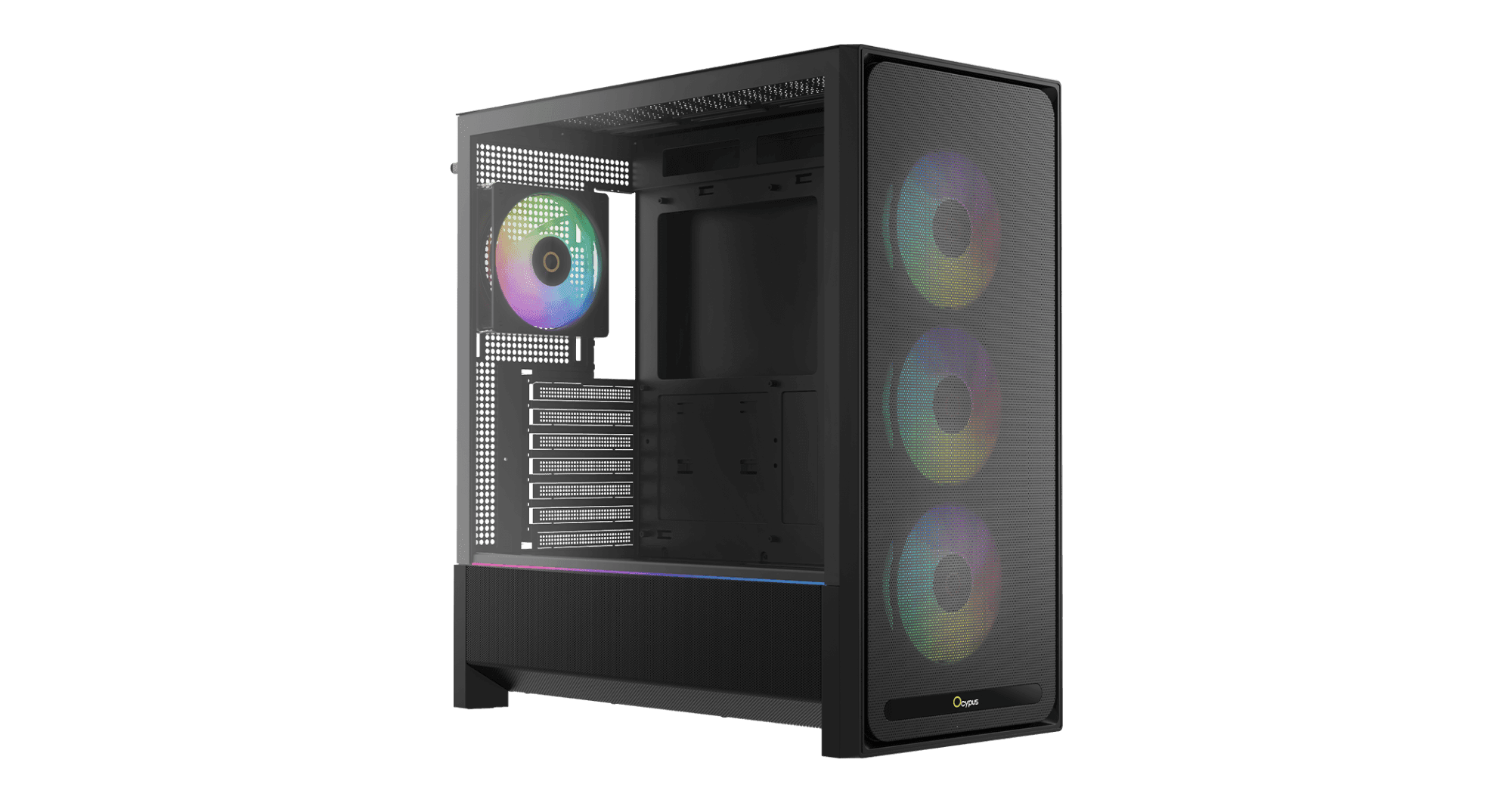 Корпус Ocypus Delta C70 BK ARGB EATX/ATX/mATX/ITX Type-C Черный Delta-C70-BKG400XX-GL