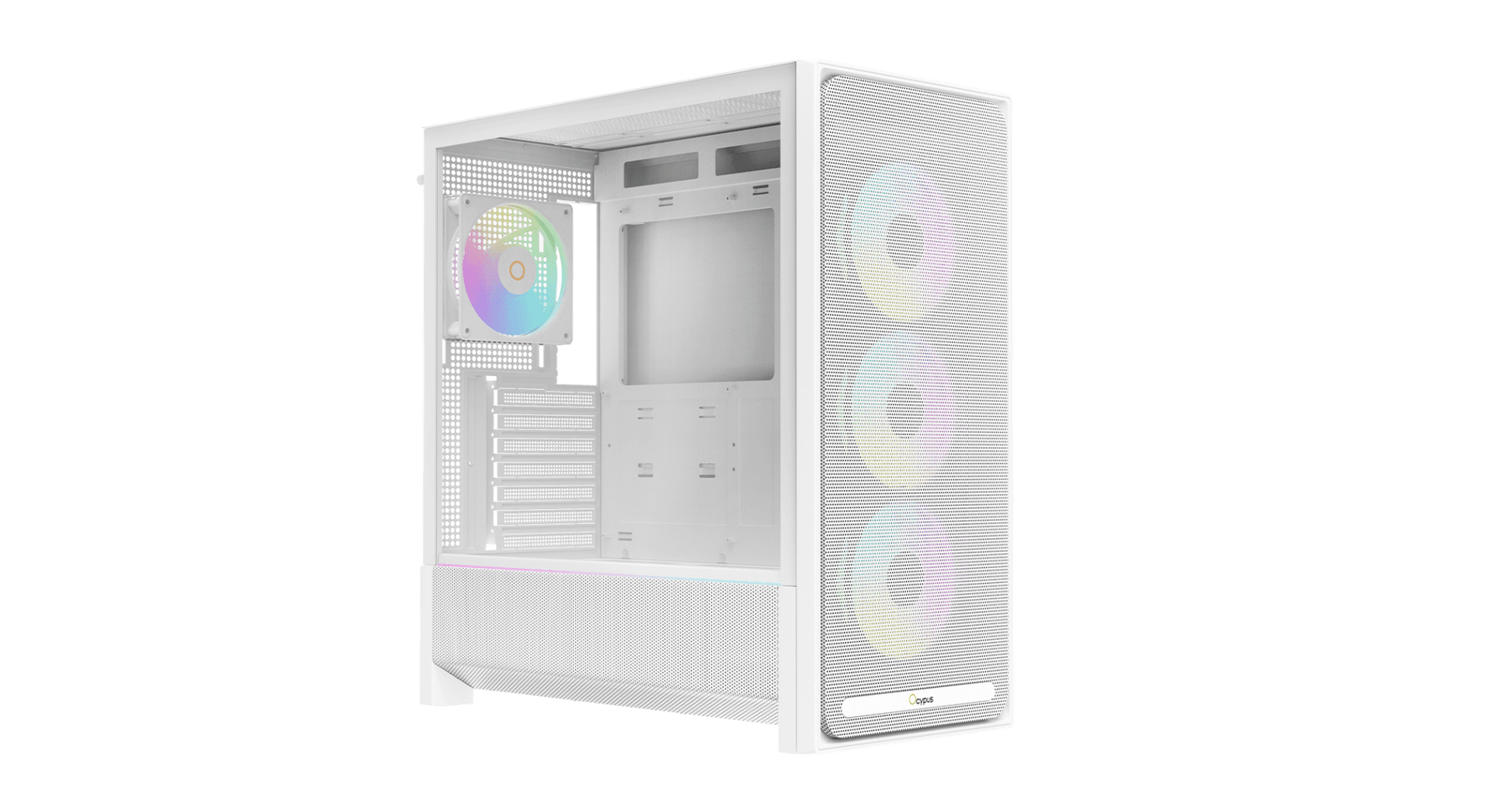 Корпус Ocypus Delta C70 WH ARGB EATX/ATX/mATX/ITX Type-C Белый Delta-C70-WHG400XX-GL