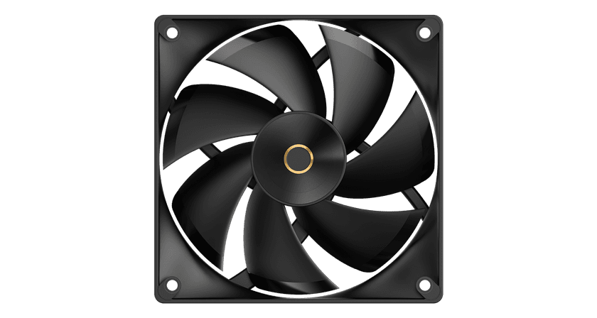 Вентилятор для корпуса Ocypus Delta F12 BK 1x(120x120x25mm) 2000RPM 73CFM Черный