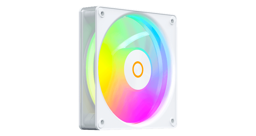 Вентилятор для корпуса Ocypus Gamma F12 Elite WH ARGB REVERSE BLADE 1x(120x120x25mm) Белый