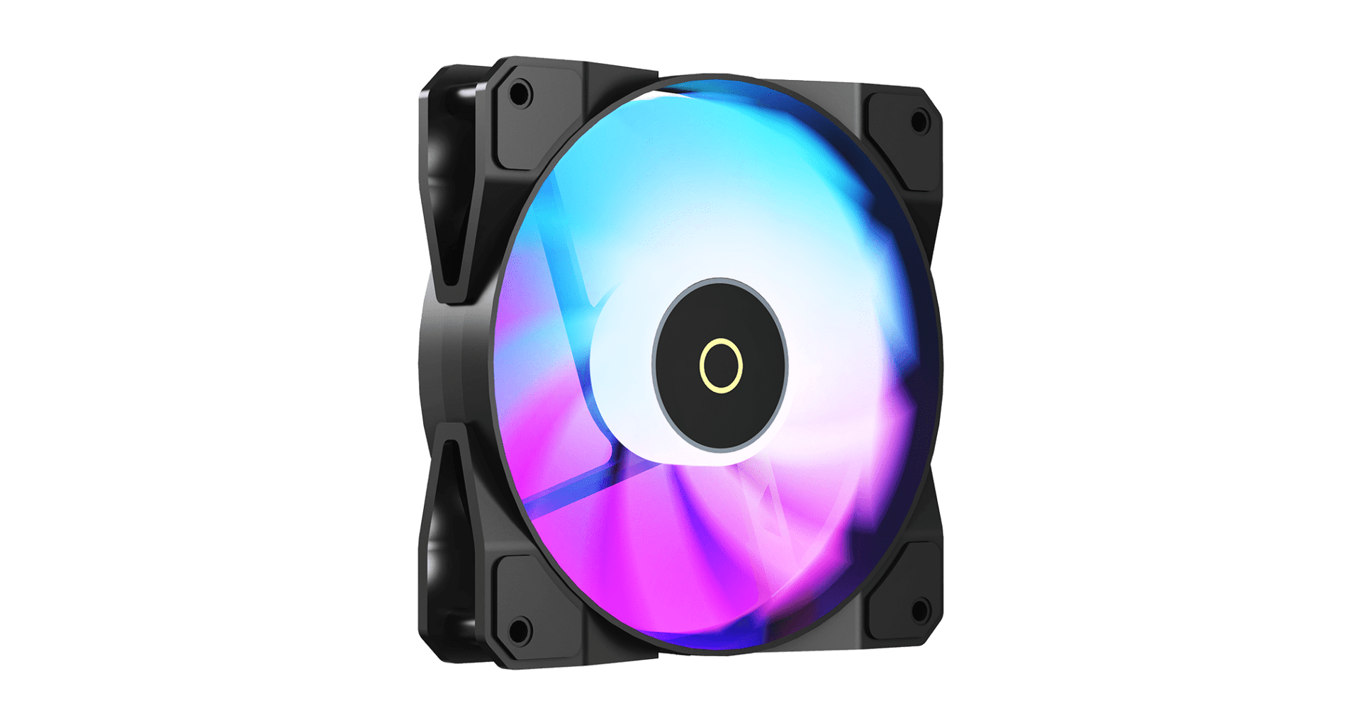 Вентилятор для корпуса Ocypus Beta F12 BK ARGB REVERSE BLADE 1x(120x120x25mm) 1600RPM 56CFM Черный