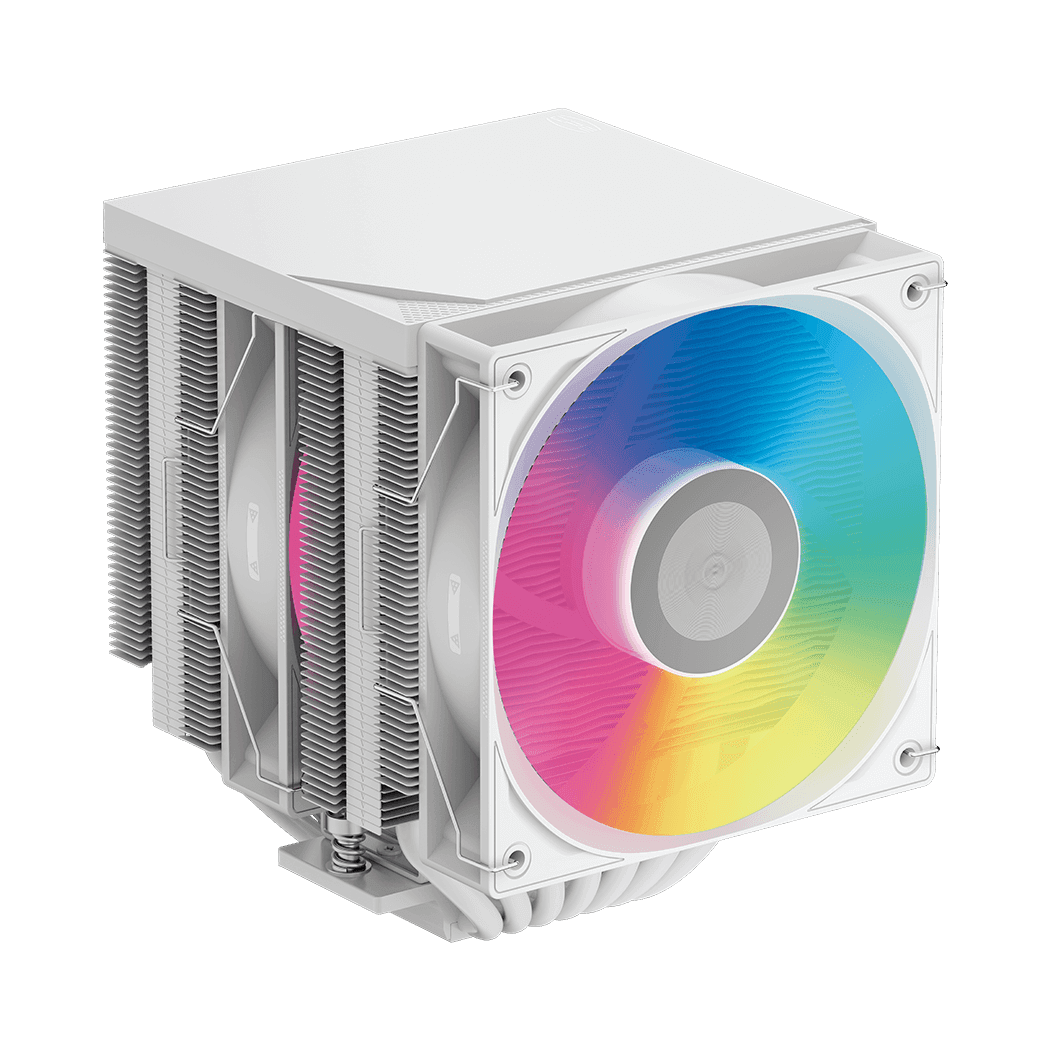 Вентилятор для процессора PCCooler RT720 TC ARGB WH TDP 270W 4-pin PWM Intel/AMD Белый