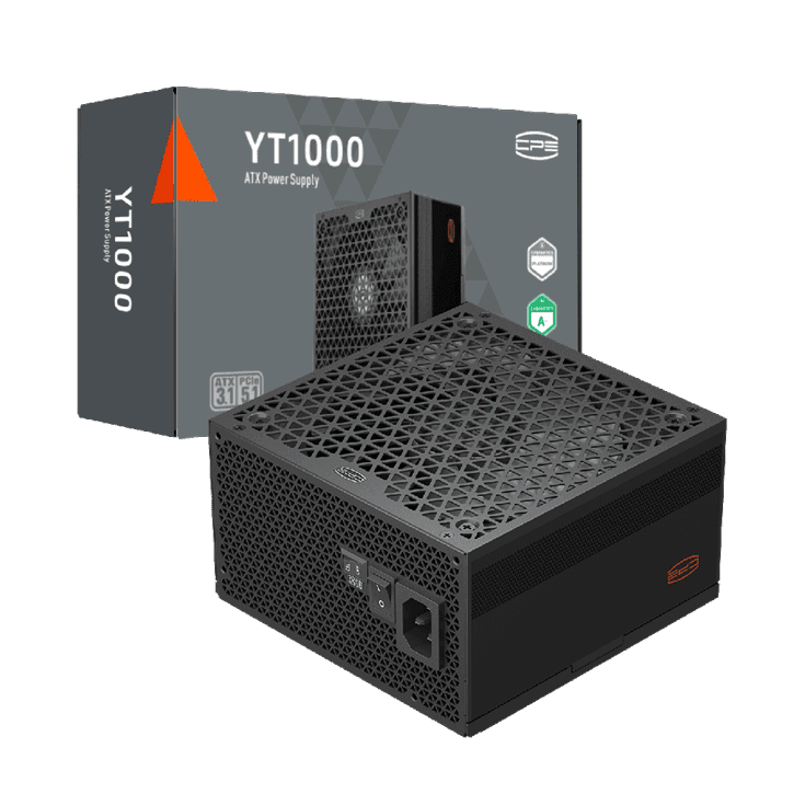 Блок питания PCCooler 1000W, YT1000, Full Modular, PLATINUM, 93.5%, Fan 135mm, Черный, P5-YT1000-P1F