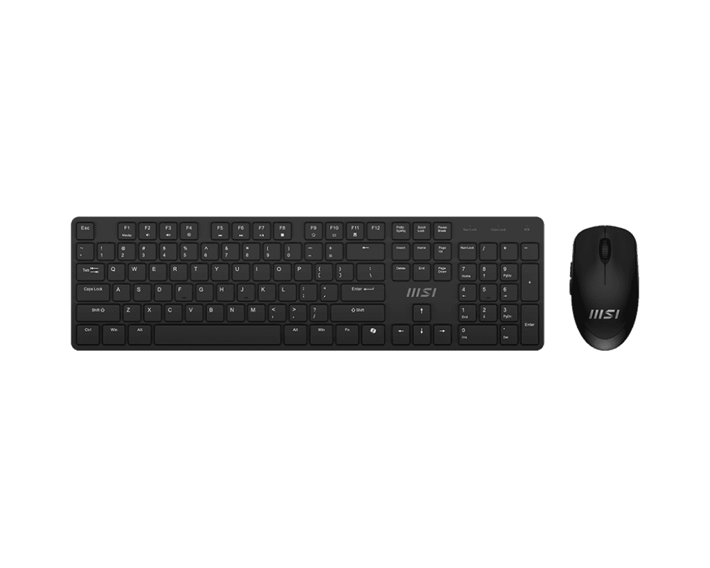 Комплект Клавиатура + Мышь MSI FORGE K200 W COMBO/104 кл RU/EN/USB2.0/5кн. мышь/DPI1600/ /Черный