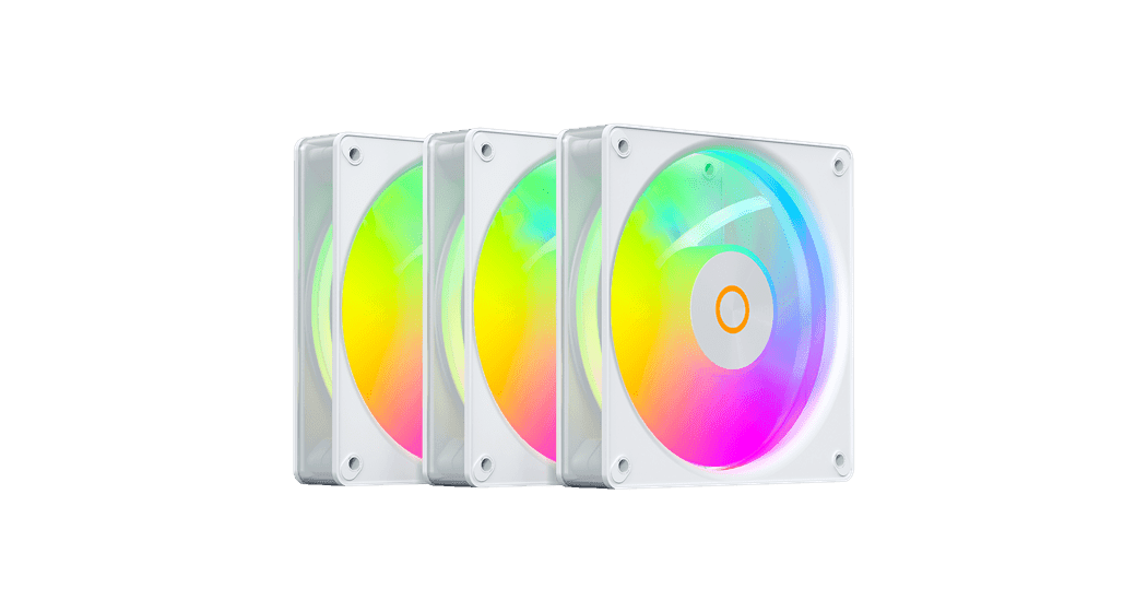 Вентилятор для корпуса Ocypus Gamma F12 Elite WH ARGB 3-IN-1 3x(120x120x25mm) 600-1800RPM Белый
